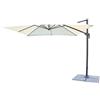 Cosma OMBRELLONE GIARDINO 3X3 ECRU PALO NERO GIREVOLE ALLUMINIO ANTIVENTO MOD. NEWTON