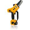 Volpi Motosega a Batteria Potatura Elettrosega 14,4V 2,5 Ah Litio Giallo PVS5100 Volpi