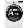 LG D4R5010TSWS Lavasciuga 10/6kg AI DD, Serie R5 Classe D, 1400 giri, TurboWash