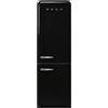 SMEG FAB32RBL5 FRIGORIFERO COMBINATO STILE ANNI 50 NO FROST 331 LT A+++ NERO