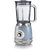 Ariete 583 Frullatore Vintage tazza in vetro 1,5L 4 Velocita+Pulse Celeste Rotex