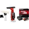 Einhell Lavavetri a batteria BRILLIANTO Power X-Change + Einhell Pxc Starter Kit 18 V, Batteria 2,5 Ah E Caricabatteria Power X-Change, Nero Rosso, 10 x 15 x 11.3 Cm