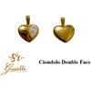 Oro 18kt Ciondolo ORO GIALLO Cuore Double Face in ORO 18kt 750% List. 255€