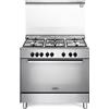 De Longhi Cucina a Gas 5 Fuochi Forno Elettrico Cl. A Coperchio Inox DEMX 96 SG