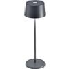 Zafferano Olivia Pro Lampada da Tavolo LED Dimmerabile Colore Grigio Scuro
