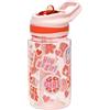 Pearhead Girl Power Kids Water Bottle for School, Spill Proof, Tritan Flip Straw 16oz, BPA Free and Dishwasher Safe, Travel and Sports Tumbler, School Supplies, Pink