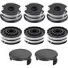 CHIHOLEN Filo per Tagliabordi Bobine Compatibili con Parkside TLP-01,Bobina di ricambio p