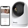 Tenda Telecamera Wi-Fi Interno 2K FHD, Videocamera Sorveglianza con 360° Visuale