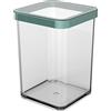 Rotho Loft - Contenitore in plastica (SAN) senza BPA, colore: Turchese/trasparente, 1 l, 10 x 10 x 14,2 cm