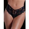 LOVE AND BRA Brasiliana merletto sgambato donna Love and Bra nero
