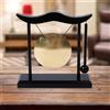 Desktop Gong Tabletop Black Wooden Stand Art Bomor Gong Bell