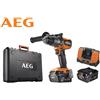 AEG TRAPANO A PERCUSSIONE BRUSHLESS 18V 2 BATTERIE+CARICATORE BSB18C3BL-502C AEG
