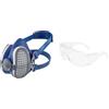 GVS SPR501 Maschera Elipse con filtri sostituibili P3 per Polveri, M/L & OCCHIALI SICUREZZA unisex 3M ART. 71448 VISITOR