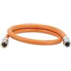 CFH Tubo del gas 80 cm 1/4 VS 453 - Tubo di ricambio e prolunga per propano/butano, ideale per barbecue a gas e fornelli da campeggio, certificato DVGW