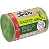 Domopak Spazzy Sacchi Nettezza Saccoverde Avvolgi & Chiudi 100% Riciclato Da Post-Consumo - Condominiale 110 Lt - Verde - Confezione Da 35 Pezzi
