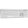 Hamlet XKKITA-MCBT tastiera Bluetooth Italiano Argento, Bianco