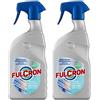 FULCRON 2564 Super Pulitore Vetri 750 ml, Detergente Vetri, Specchi, Cristalli, Superfici Pulite e Brillanti, Rimuove Polvere e Macchie, Idoneo ai piani HACCP (Confezione da 2)