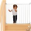 Avilia Cancelletto in Metallo Bianco per una sicurezza garantita : Regolabile da 78-80cm per Bambini e Cani, Installazione Semplice per Interni ed Esterni - Massima Protezione