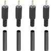 uxcell 2.5x0.7mm CC Maschio Terminali Alimentazione Spina 4 Pacco Fai da Te CC Barile C