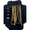GIOIELLI BIGIOTTERIA VINTAGE METALLO DORATO 6 ORECCHINI 6 COLLANE 6 BRACCIALI
