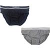 KAPPA Coppia slip da uomo in cotone elasticizzato Kappa