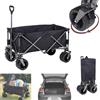 UppyCamp Carrello pieghevole campeggio pesca giardinaggio magazzino 150 kg RUOTE SPESSE