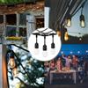 CATENA DI LUCI CORDONIERA NERA PROLUNGABILE da ESTERNO INCLUSE LAMPADE LED E27