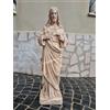 STATUA SCULTURA DEL SACRO CUORE DI GESù CRISTO PER ESTERNO DA GIARDINO ALT 80 CM