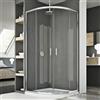 Idralite BOX CABINA SEMICIRCOLARE 70X90 VETRO TRASPARENTE SCORREVOLE ANGOLARE DOCCIA