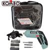 KOMBO MINI AVVITATORE A BATTERIA 4V 1,5AH AVVITA E SVITA CON KIT 34 ACCESSORI KOMBO