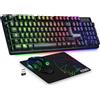 EMPIRE GAMING Armor RF800 Wireless Ricaricabile Tastiera e Mouse QWERTY(Italiana