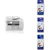 Brother MFC5955DW Stampante multifunzione inkjet a colori A3 Kit cartucce originali colori LC427BK fino a 3.000 pag e LC427C/M/Y da 1.500 pag cad