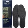 SAPHIR Solette in pelle nera su carbone