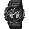 Casio G-Shock Cronografo Sveglia Nero Rosso GA-100-1A4ER Orologi PVC €160.00