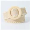 Fibbia Rotonda Cinture Eleganti Color Caramello Cinture Intrecciate ☆