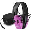 Zohan Cuffie elettroniche antirumore protezione dell'udito caccia e tiro NRR 22dB rosa