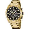 Festina Crono Sportivo Maschile | Quadrante Nero | Bracciale Placcato F20541/4