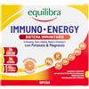 Equilibra Integratori Alimentari, Immuno Energy, Integratore per la Normale Funzione del Sistema Immunitario a Base di Sali Minerali e Vitamine, Riduce Stanchezza e Affaticamento, 14 Bustine