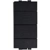IXTRIMA Pulsante Saliscendi Commutatore 2P 10A Tapparelle Colore Nero Compatibile Con Bticino Living International/Light