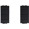 IXTRIMA Pulsante Saliscendi Commutatore 2P 10A Tapparelle Colore Nero Compatibile Con Bticino Living International/Light