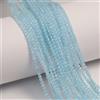 Bundella Gems Pietra preziosa rotonda sfaccettata acquamarina naturale 2 mm perline sciolte...