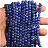 Bundela Gems Perline di pietre preziose di forma rotonda liscia lapislazzuli naturali da 7...