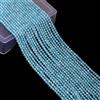fasci 2-3 mm fatto a mano naturale topazio blu svizzero sfaccettato pietra preziosa...