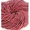 fasci AAA+ 100% granato rosso naturale sfaccettato forma rotonda 2-3 mm perline pie...