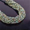 Bundela Gems Pietra preziosa rotonda micro sfaccettata turchese naturale filo perline sfus...