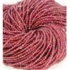 Fasci AAA+ 100% granato rosso naturale sfaccettato forma rotonda 2-3 mm perline...