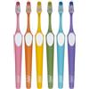 TePe Spazzolino TePe Nova, Medium, 1pz, punta allungata per un accesso migliore ai denti posteriori, spazzolino medium per una rimozione della placca facile e sicura, Colori assortiti