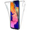 Custodia per SAMSUNG GALAXY A7 2018 Cover Fronte Retro 360° Full Body TPU