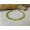 Bundela Gems Bracciale fatto a mano A+ peridoto tondo sfaccettato piccole pietre...