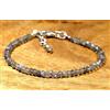 Bundela Gems Bracciale fatto a mano perle pietre preziose tonde sfaccettate in...